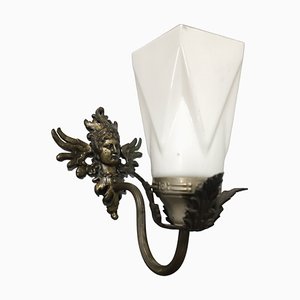 Empire Wall Light in Brass and Crystal-ZVO-1791841