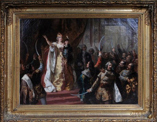 Empress Maria Theresa in Hungary, 1860, Oil on Canvas, Framed-FLW-1402217