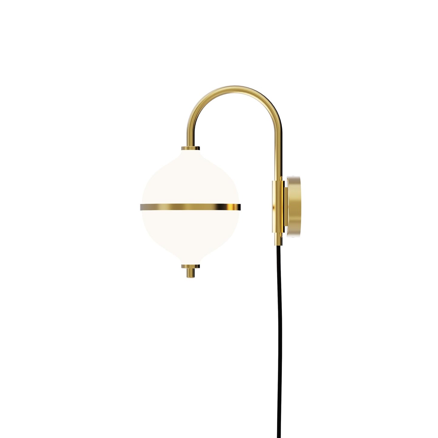 Eternal Moonlight Wall Lamp Ø15 by Rebello #Black Cord