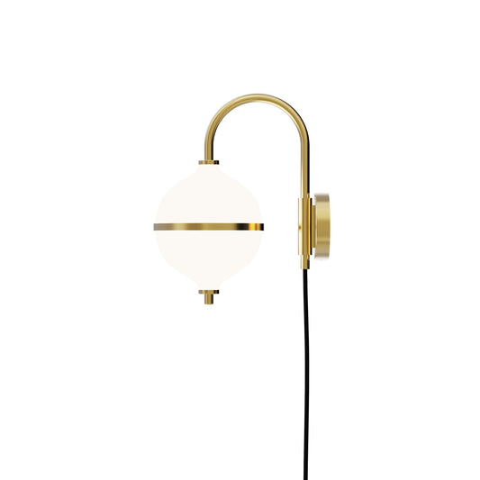 Eternal Moonlight Wall Lamp Ø15 by Rebello #Black Cord