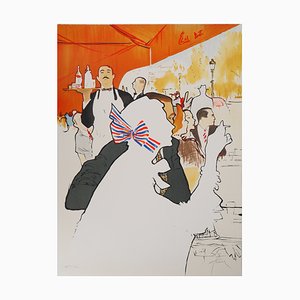 En terrasse Lithograph by René Gruau-KHH-595686