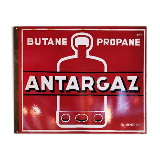 Enamel Antargaz Sign, 1940s