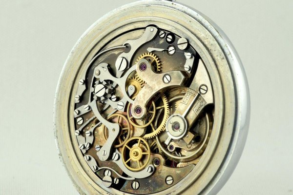 Enamel Chronograph Pocket Watch from Eduard Heuer, Switzerland, 1920s-LOB-692418