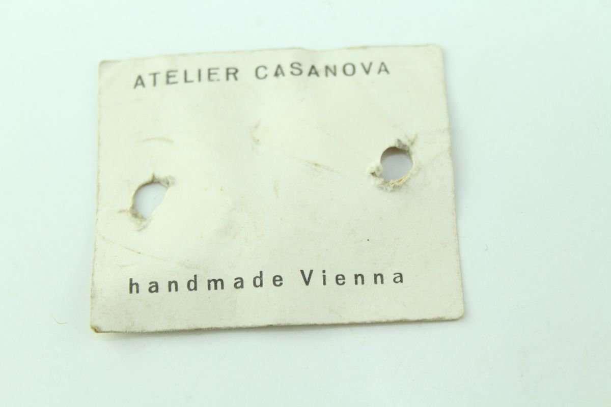 Enamel Ear Clips from Atelier Casanova, 1950s, Set of 2