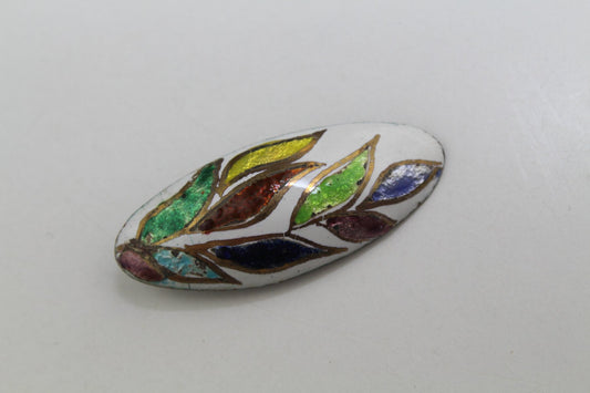 Enamel Earclips from Atelier Casanova, 1950s, Set of 2