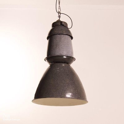 Enamel Factory Lamp from EFC, 1950s-ZT-1057363