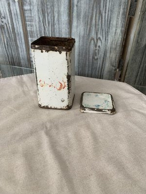 Enamel Flour Container, 1950s-OXJ-1754237