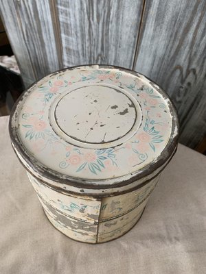 Enamel Flour Container, 1950s-OXJ-1754245