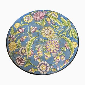 Enamel Plate with Flower Details-TEP-1453429