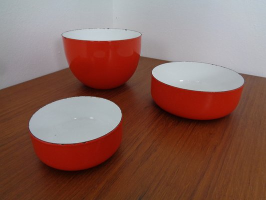 Enameled Bowl by Kaj Franck for Arabia, 1960s, Set of 3-RDW-1027404