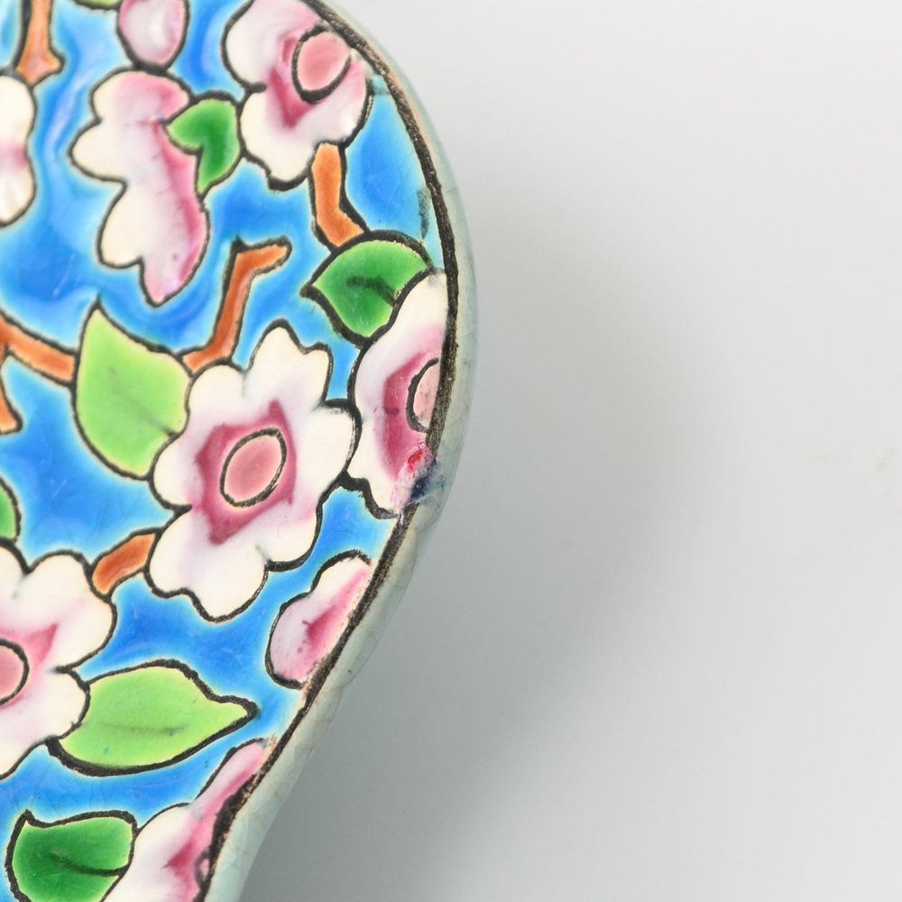 Enameled Ceramic Bowl from Longwy, 1930s