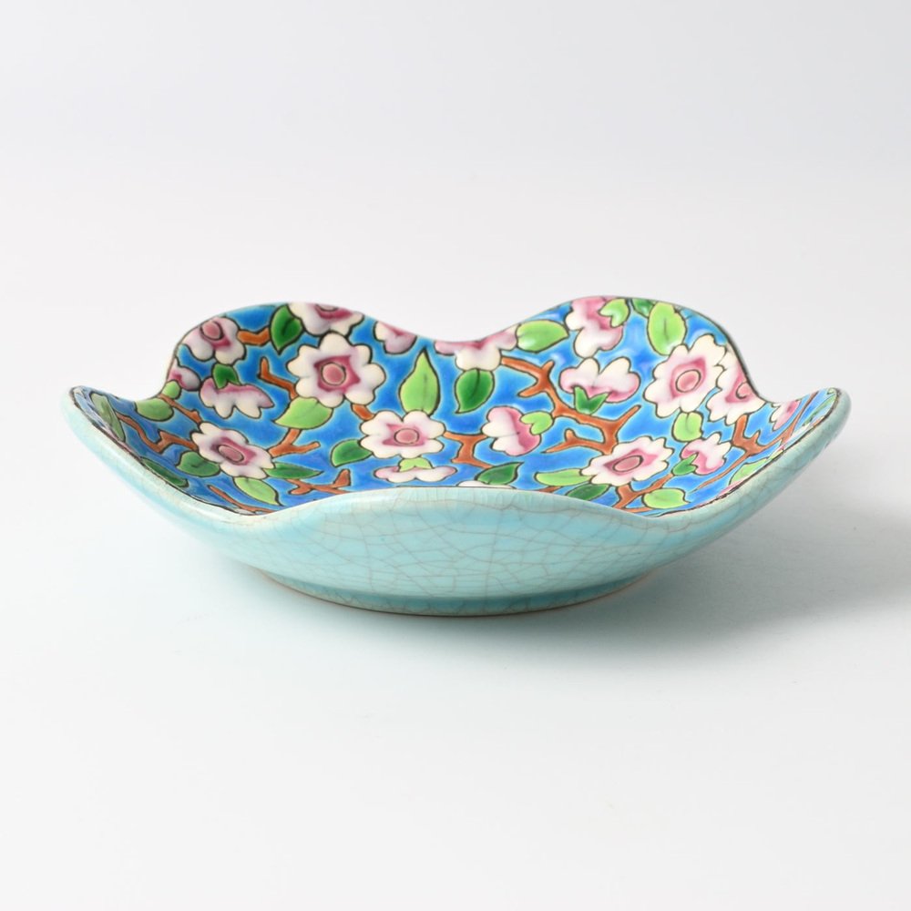 Enameled Ceramic Bowl from Longwy, 1930s