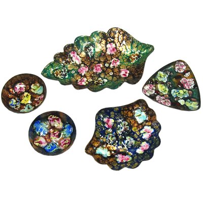 Enameled Copper Bowls, 1960s, Set of 5-GIW-877503