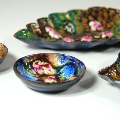 Enameled Copper Bowls, 1960s, Set of 5-GIW-877503