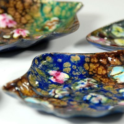 Enameled Copper Bowls, 1960s, Set of 5-GIW-877503