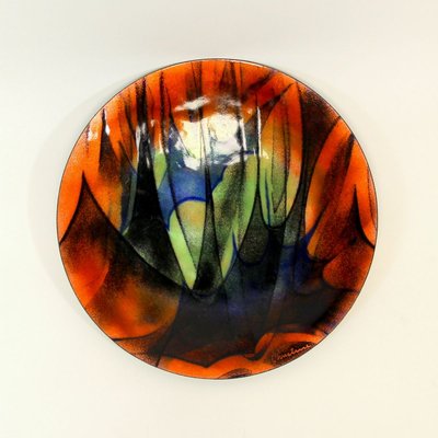 Enameled Copper Plate, 1970s-NE-804146