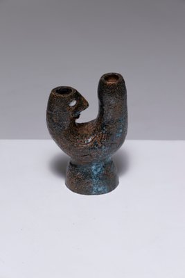 Enameled Earth Candleholder, 1970s-QAC-2042186