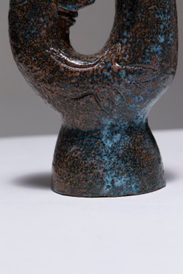 Enameled Earth Candleholder, 1970s-QAC-2042186