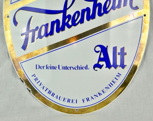 Enameled Metal Frankenheim Sign, 1960s-ROJ-714990