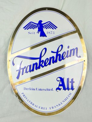 Enameled Metal Frankenheim Sign, 1960s-ROJ-714990