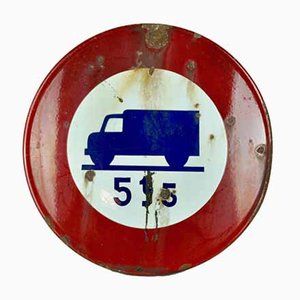 Enameled Metal Traffic Sign, 1964-ROJ-722051