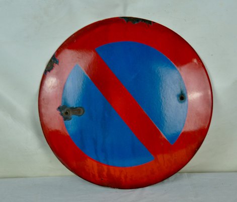 Enameled No Parking Sign, 1950s-ROJ-614370