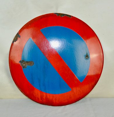 Enameled No Parking Sign, 1950s-ROJ-614370