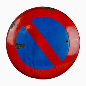 Enameled No Parking Sign, 1950s-ROJ-614370