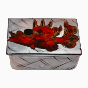 Enameled Sandstone Box by Monique Bruner, 1960s-EIA-1802140