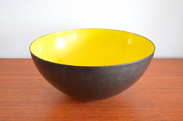 Enameled Steel Bowl by Herbert Krenchel for Torben Ørskov, 1950s-OV-1220358