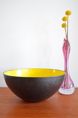 Enameled Steel Bowl by Herbert Krenchel for Torben Ørskov, 1950s-OV-1220358