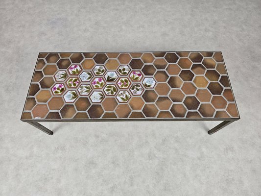 Enameled Stoneware Coffee Table by Roger Capron 1960s-DOA-2041353