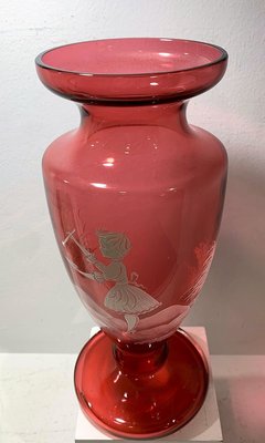 Enamelled Glass Vase from Mary Gregory-IKW-831929