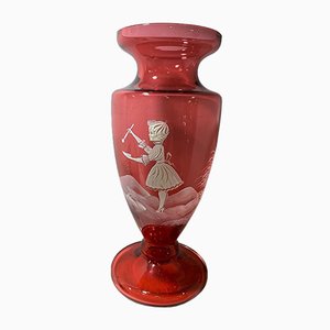 Enamelled Glass Vase from Mary Gregory-IKW-831929