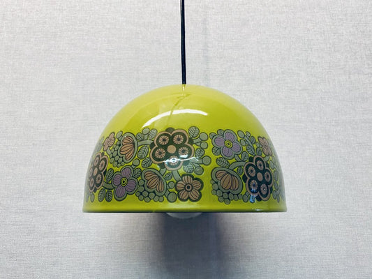 Enamelled Kalas Ceiling Lamp by Kaj Franck & Raija Uosikkinen for Fog & Morup & Araabia, 1970s