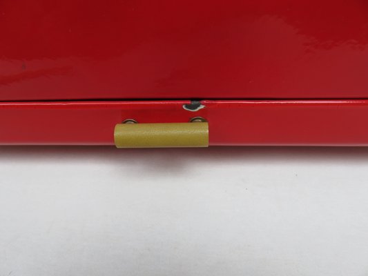 Enamelled Red Bread Box, 1940s-EY-1010626