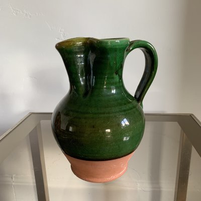 Enamelled Terracotta Carafe Pitcher, 1970s-VBM-1741459