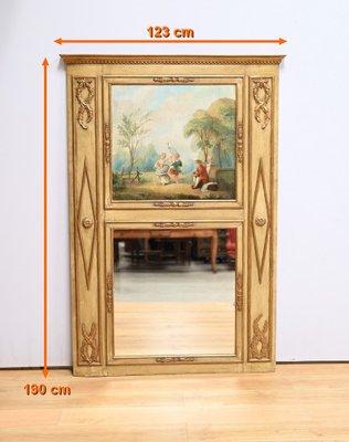 End 18th Century Louis XVI Trumeau in Gilded Wood-RVK-1792424