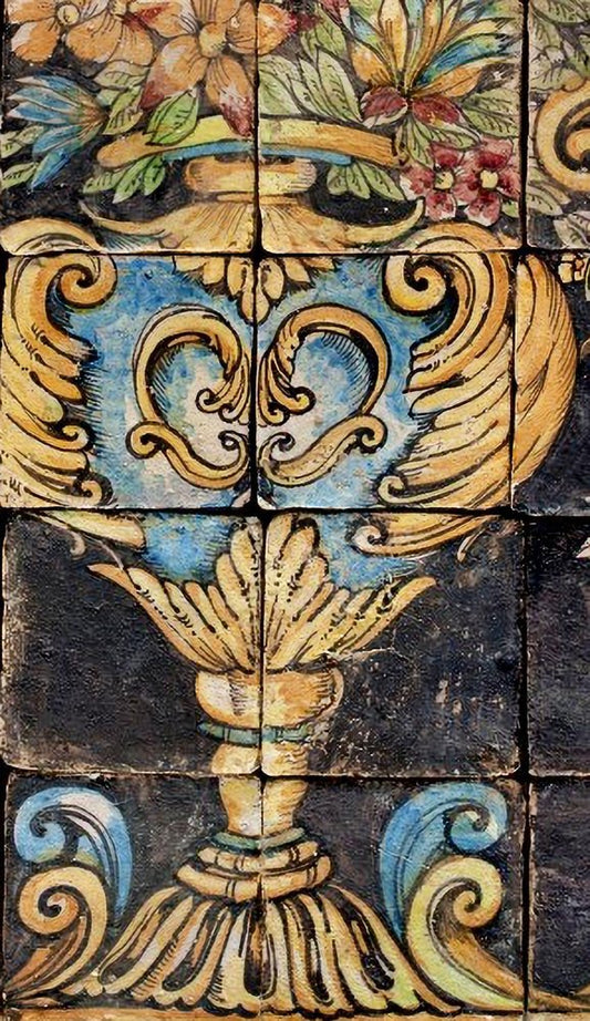 End 19th Century Sicilian Majolica Panel