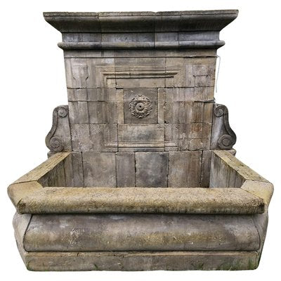 End 20th Century Large French Fountain in Limestone-FDW-2019662