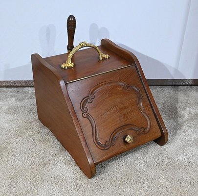 End of 19th Century Mahogany Charcoal Box, England-RVK-1702724