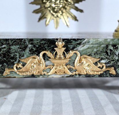 End of 19th Century Regula and Marble Mantel Insert Set, Set of 3-RVK-1792451