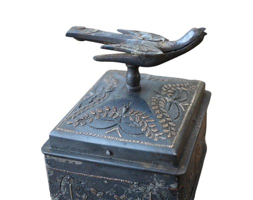 End of the 18th Century Steel Sewing Box from Imperial Manufacture of Tula, Russia-RIK-1814040