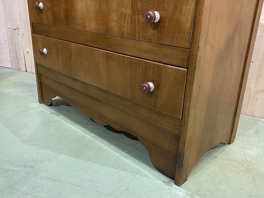 English Art Deco Walnut Dressing Table, 1930s-QYF-862171