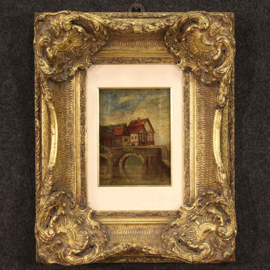 English Artist, Landscape, 1930, Small Oil on Canvas, Framed