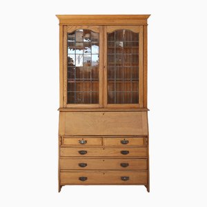 English Arts and Crafts Secretary Bookcase, 1910s-YSY-1754390