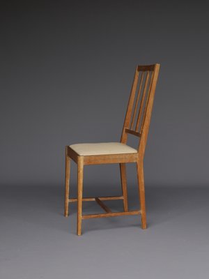 English Arts & Crafts Oak Side Chair. 1930s-ZBW-1354783