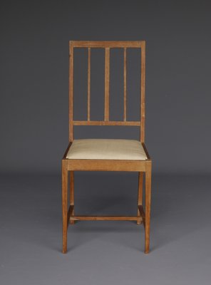 English Arts & Crafts Oak Side Chair. 1930s-ZBW-1354783