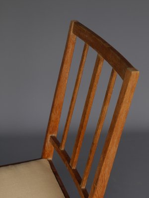 English Arts & Crafts Oak Side Chair. 1930s-ZBW-1354783