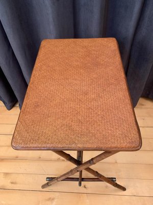 English Bamboo Side Table, 1920s-RTR-838288